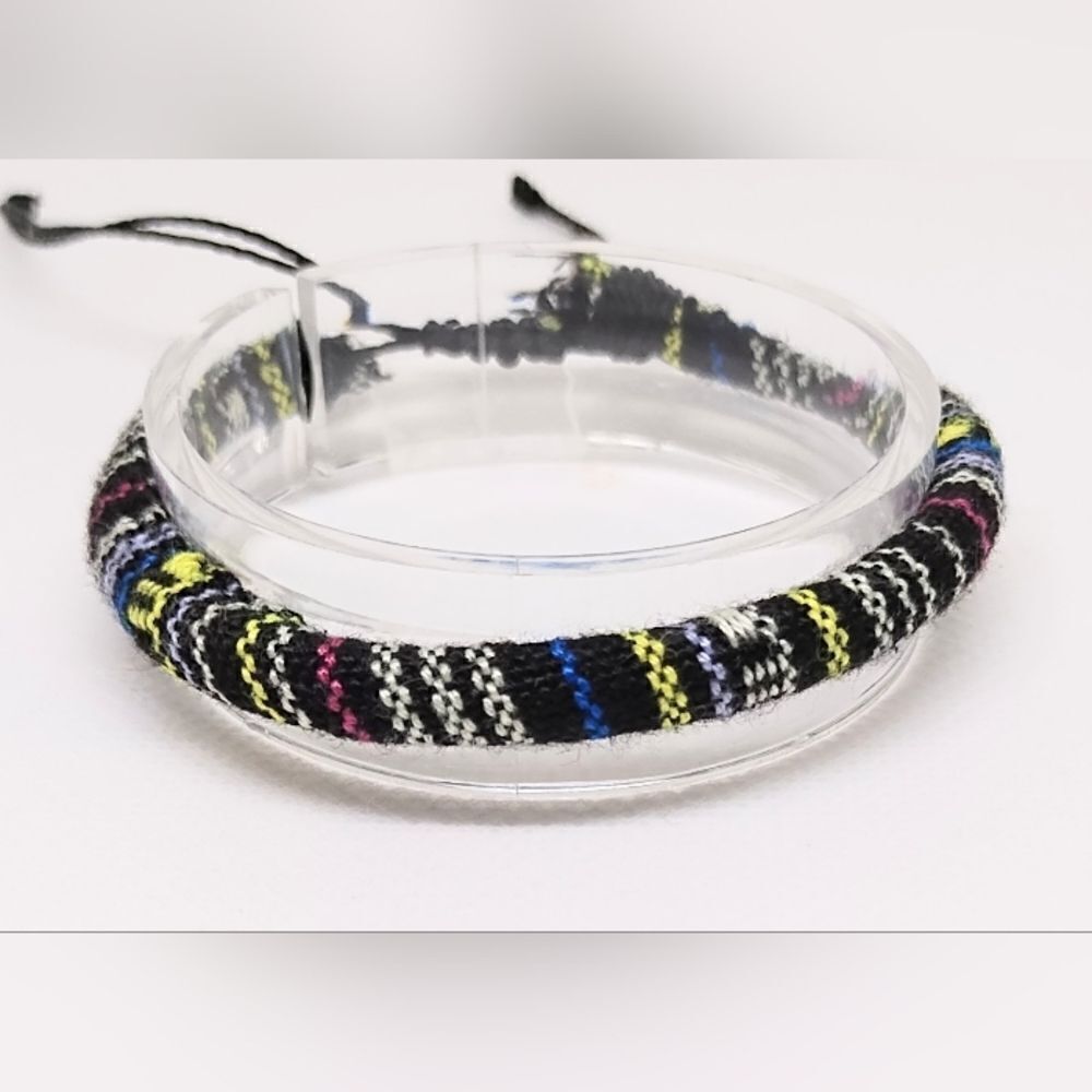 Men's bracelet striped punk new e35
